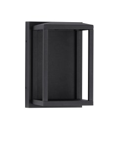 Sandy Black Aluminium & Glass LED 14 Watt 220-240 Volt 383Lm 3000K IP65 L: 12 W: 14 H: 19 cm 2