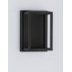 Sandy Black Aluminium & Glass LED 14 Watt 220-240 Volt 383Lm 3000K IP65 L: 12 W: 14 H: 19 cm 