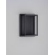 Sandy Black Aluminium & Glass LED 17 Watt 220-240 Volt 509Lm 3000K IP65 L: 17 W: 17 H: 25 cm 
