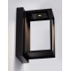 Sandy Black Aluminium & Glass LED 17 Watt 220-240 Volt 509Lm 3000K IP65 L: 17 W: 17 H: 25 cm 