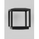 Sandy Black Aluminium & Glass LED 15 Watt 220-240 Volt 174Lm 3000K IP65 L: 25 W: 25 H: 26 cm 