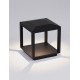 Sandy Black Aluminium & Glass LED 15 Watt 220-240 Volt 174Lm 3000K IP65 L: 25 W: 25 H: 26 cm 