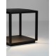 Sandy Black Aluminium & Glass LED 15 Watt 220-240 Volt 155Lm 3000K IP65 L: 35 W: 35 H: 36 cm 