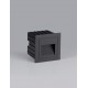 Sandy Black Aluminium & Glass LED 3 Watt 220-240 Volt 31Lm 3000K IP65 L: 8.5 W: 7.2 H: 8.5 cm 