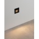 Sandy Black Aluminium & Glass LED 3 Watt 220-240 Volt 31Lm 3000K IP65 L: 8.5 W: 7.2 H: 8.5 cm 