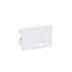 Sandy White Aluminium, Polycarbonate & Glass LED 3 Watt 220-240 Volt 245Lm 3000K IP65 L: 12 W: 4.7 H: 8 cm 