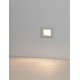 Sandy White Aluminium, Polycarbonate & Glass LED 3 Watt 220-240 Volt 245Lm 3000K IP65 L: 12 W: 4.7 H: 8 cm 