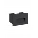 Sandy Black Aluminium & Glass LED 4 Watt 220-240 Volt 58Lm 3000K IP65 L: 12 W: 7.4 H: 8 cm 