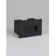 Sandy Black Aluminium & Glass LED 4 Watt 220-240 Volt 58Lm 3000K IP65 L: 12 W: 7.4 H: 8 cm 