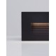 Sandy Black Aluminium & Glass LED 4 Watt 220-240 Volt 58Lm 3000K IP65 L: 12 W: 7.4 H: 8 cm 