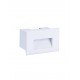 Sandy White Aluminium & Glass LED 4 Watt 220-240 Volt 58Lm 3000K IP65 L: 12 W: 7.4 H: 8 cm 