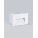 Sandy White Aluminium & Glass LED 4 Watt 220-240 Volt 58Lm 3000K IP65 L: 12 W: 7.4 H: 8 cm 