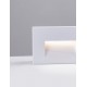 Sandy White Aluminium & Glass LED 4 Watt 220-240 Volt 58Lm 3000K IP65 L: 12 W: 7.4 H: 8 cm 