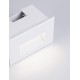 Sandy White Aluminium & Glass LED 4 Watt 220-240 Volt 58Lm 3000K IP65 L: 12 W: 7.4 H: 8 cm 