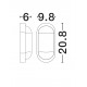 Sandy White Polycarbonate LED 11 Watt 220-240 Volt 935Lm 3000K IP65 L: 6 W: 9.8 H: 20.8 cm 