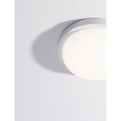 Sandy White Polycarbonate LED 19 Watt 220-240 Volt 1727Lm 3000K IP65 D: 23.5 W: 7.5 cm 