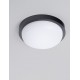 Sandy Black Polycarbonate LED 19 Watt 220-240 Volt 1636Lm 3000K IP65 D: 23.5 W: 7.5 cm 