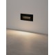 Sandy Black Aluminium & Glass LED 5 Watt 220-240 Volt 55Lm 3000K IP65 L: 17 W: 7.4 H: 7.6 cm 
