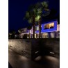 Sandy Black Aluminium & Glass LED 7 Watt 220-240 Volt 73Lm 3000K IP65 L: 25 W: 7.4 H: 7.6 cm