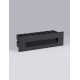 Sandy Black Aluminium & Glass LED 7 Watt 220-240 Volt 73Lm 3000K IP65 L: 25 W: 7.4 H: 7.6 cm 