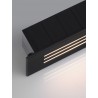 Sandy Black Aluminium, Polycarbonate & Glass LED 4 Watt 220-240 Volt 33Lm 3000K IP65 L: 17 W: 5.3 H: 7.6 cm