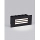 Sandy Black Aluminium, Polycarbonate & Glass LED 4 Watt 220-240 Volt 33Lm 3000K IP65 L: 17 W: 5.3 H: 7.6 cm 