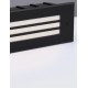 Sandy Black Aluminium, Polycarbonate & Glass LED 6 Watt 220-240 Volt 79Lm 3000K IP65 L: 25.6 W: 5.3 H: 7.6 cm 