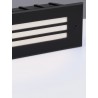 Sandy Black Aluminium, Polycarbonate & Glass LED 6 Watt 220-240 Volt 79Lm 3000K IP65 L: 25.6 W: 5.3 H: 7.6 cm