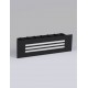 Sandy Black Aluminium, Polycarbonate & Glass LED 6 Watt 220-240 Volt 79Lm 3000K IP65 L: 25.6 W: 5.3 H: 7.6 cm 