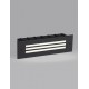 Sandy Black Aluminium, Polycarbonate & Glass LED 6 Watt 220-240 Volt 79Lm 3000K IP65 L: 25.6 W: 5.3 H: 7.6 cm 