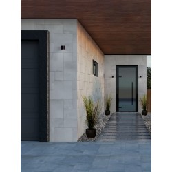 Sandy Black Aluminium Glass Diffuser LED 8 Watt 220-240 Volt 684Lm 3000K IP54 D: 9 W: 11 H: 6.8 cm 