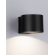 Sandy Black Aluminium Glass Diffuser LED 8 Watt 220-240 Volt 684Lm 3000K IP54 D: 9 W: 11 H: 6.8 cm 