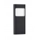 Sandy Black Aluminium Glass Diffuser LED 4 Watt 220-240 Volt 131Lm 3000K IP54 L: 12.5 W: 4 H: 30 cm 