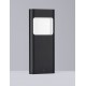 Sandy Black Aluminium Glass Diffuser LED 4 Watt 220-240 Volt 131Lm 3000K IP54 L: 12.5 W: 4 H: 30 cm 