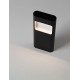 Sandy Black Aluminium Glass Diffuser LED 4 Watt 220-240 Volt 131Lm 3000K IP54 L: 12.5 W: 4 H: 30 cm 
