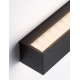 Sandy Black Aluminium Glass Diffuser LED 10 Watt 220-240 Volt 686Lm 3000K IP54 Light up & down L: 23 W: 6.5 H: 6.5 cm 