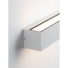 Sandy White Aluminium Glass Diffuser LED 10 Watt 220-240 Volt 686Lm 3000K IP54 Light up & down L: 23 W: 6.5 H: 6.5 cm
