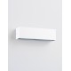 Sandy White Aluminium Glass Diffuser LED 10 Watt 220-240 Volt 686Lm 3000K IP54 Light up & down L: 23 W: 6.5 H: 6.5 cm 