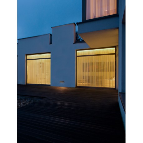 Sandy Black Aluminium Polycarbonate Diffuser LED 6 Watt 220-240 Volt 370Lm 3000K IP54 L: 17.6 W: 6.3 H: 6.25 cm Cut out: L: 1
