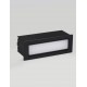 Sandy Black Aluminium Polycarbonate Diffuser LED 6 Watt 220-240 Volt 370Lm 3000K IP54 L: 17.6 W: 6.3 H: 6.25 cm Cut out: L: 1