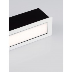 Sandy White Aluminium Polycarbonate Diffuser LED 6 Watt 220-240 Volt 370Lm 3000K IP54 L: 17.6 W: 6.3 H: 6.25 cm Cut out: L: 1