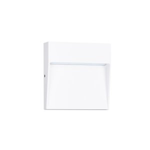 Sandy White Aluminium Polycarbonate Diffuser LED 3 Watt 220-240 Volt 150Lm 3000K IP54 L: 10.5 W: 2.2 H: 10.5 cm 2
