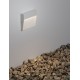 Sandy White Aluminium Polycarbonate Diffuser LED 3 Watt 220-240 Volt 150Lm 3000K IP54 L: 10.5 W: 2.2 H: 10.5 cm 