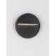Sandy Black Aluminium Polycarbonate Diffuser LED 3 Watt 220-240 Volt 99Lm 3000K IP54 D: 11 W: 2.2 cm 