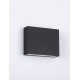 Sandy Black Aluminium Glass Diffuser LED 4 Watt 220-240 Volt 218Lm 3000K IP54 Light down L: 11.5 W: 3 H: 9 cm 