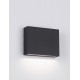 Sandy Black Aluminium Glass Diffuser LED 4 Watt 220-240 Volt 218Lm 3000K IP54 Light down L: 11.5 W: 3 H: 9 cm 