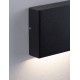 Sandy Black Aluminium Glass Diffuser LED 4 Watt 220-240 Volt 218Lm 3000K IP54 Light down L: 11.5 W: 3 H: 9 cm 