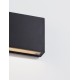 Sandy Black Aluminium Glass Diffuser LED 4 Watt 220-240 Volt 218Lm 3000K IP54 Light down L: 11.5 W: 3 H: 9 cm 