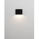 Sandy Black Aluminium Glass Diffuser LED 4 Watt 220-240 Volt 218Lm 3000K IP54 Light down L: 11.5 W: 3 H: 9 cm 
