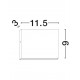 Sandy White Aluminium Glass Diffuser LED 4 Watt 220-240 Volt 251Lm 3000K IP54 Light down L: 11.5 W: 3 H: 9 cm 